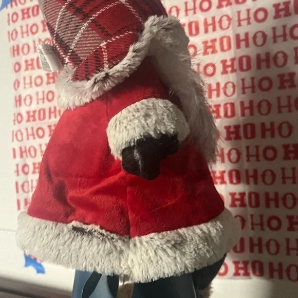 NWT plaid Santa plush gnome by Gallerie 2 - Picture 4 of 6